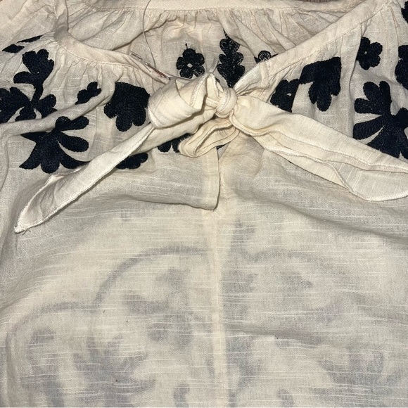 Free People Women’s Fiona Embroidered Mini Dress Ivory Combo Boho Size Small - Picture 9 of 16